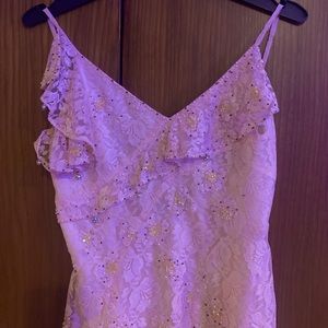 Karen Millen lace dress embellished with charms and sequins